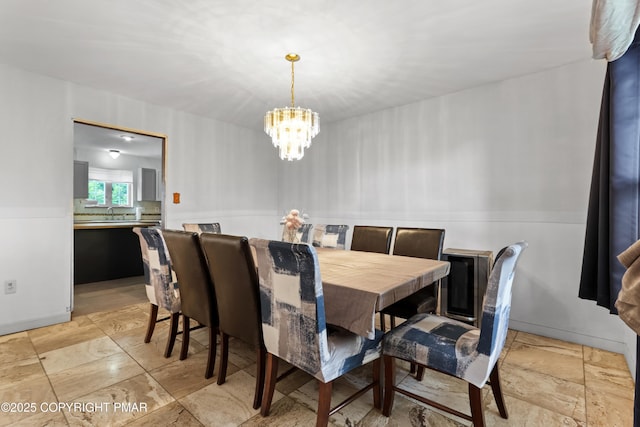 2247 Reo Dr, Effort, PA 18330 - dining room featuring a chandelier