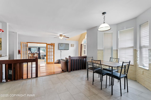 2247 Reo Dr, Effort, PA 18330 - dining room with healthy amount of natural light and a ceiling fan