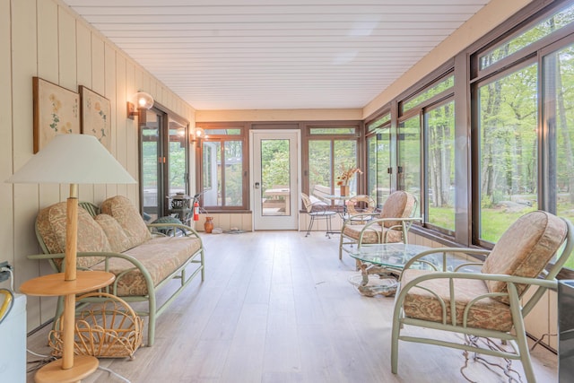 65 Maplewood Rd, Lake Harmony, PA 18624 - sunroom featuring french doors, wood-type flooring, and plenty of natural light