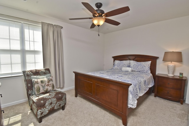 1785 Big Ridge Dr, East Stroudsburg, PA 18302 - bedroom featuring light colored carpet, multiple windows, and a ceiling fan