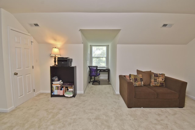 1785 Big Ridge Dr, East Stroudsburg, PA 18302 - living area with carpet and vaulted ceiling