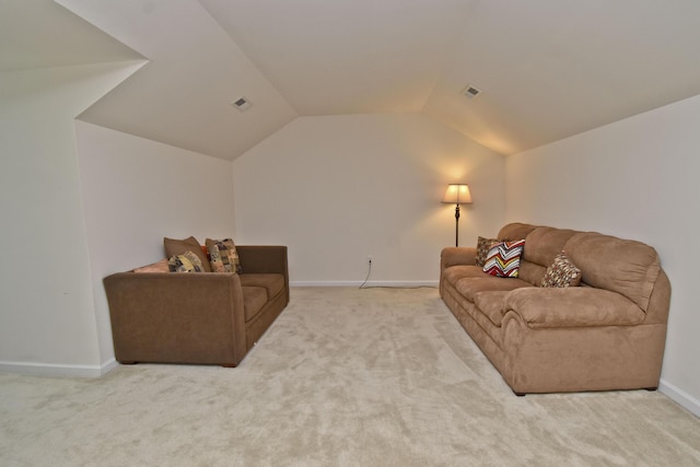 1785 Big Ridge Dr, East Stroudsburg, PA 18302 - living area featuring carpet and vaulted ceiling