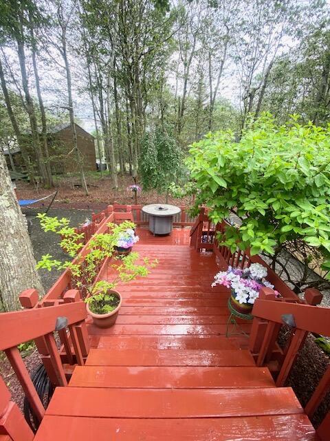 1293 Winding Way, Tobyhanna, PA 18466 - view of wooden terrace
