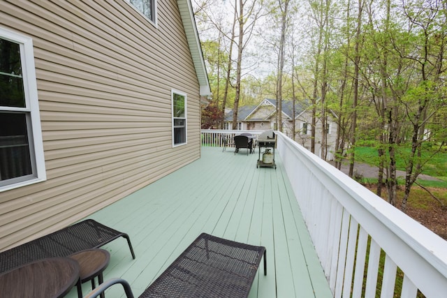 view of wooden terrace