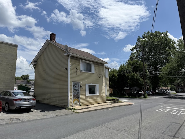 5 S 9th St, Stroudsburg, PA 18360 - view of side of home featuring a chimney