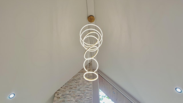 2154 Valleyview Dr, Bushkill, PA 18324 - detailed view of a chandelier and recessed lighting