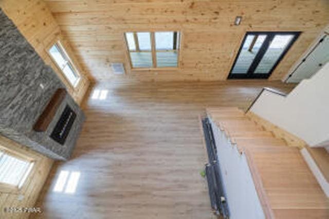 118 Eagle Rock Rd, Lackawaxen, PA 18435 - unfurnished bedroom with wood finished floors