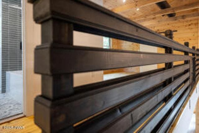 118 Eagle Rock Rd, Lackawaxen, PA 18435 - detailed view of wood finished floors and wood walls