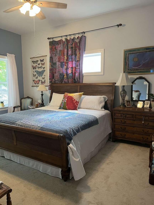 4426 Skyline Dr, Canadensis, PA 18325 - carpeted bedroom featuring a ceiling fan