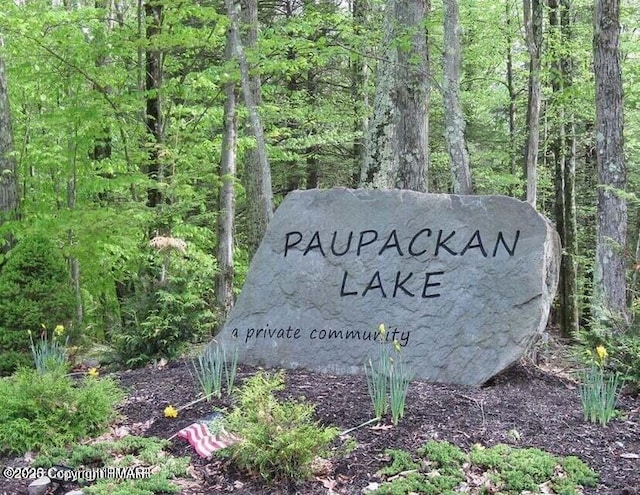 131L Sheridan Rd, Hawley, PA 18428 - community sign with a forest view