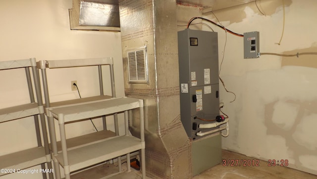 utility room with electric panel