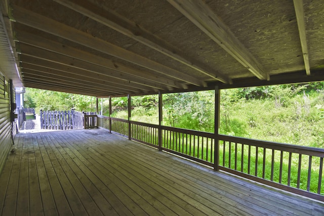 2115 Upper Smith Gap Rd, Saylorsburg, PA 18353 - view of wooden deck