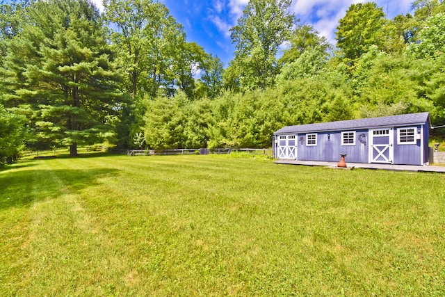 2115 Upper Smith Gap Rd, Saylorsburg, PA 18353 - view of yard featuring a storage unit