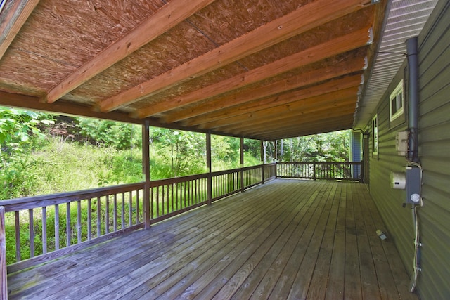 2115 Upper Smith Gap Rd, Saylorsburg, PA 18353 - view of wooden deck