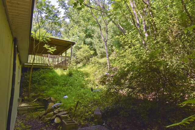 2115 Upper Smith Gap Rd, Saylorsburg, PA 18353 - view of yard featuring a forest view