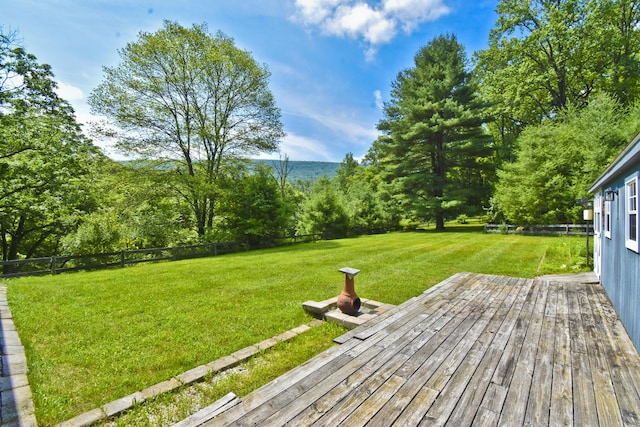 2115 Upper Smith Gap Rd, Saylorsburg, PA 18353 - wooden terrace with a fenced backyard