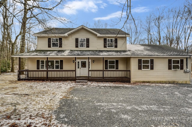 view of front of house with a porch