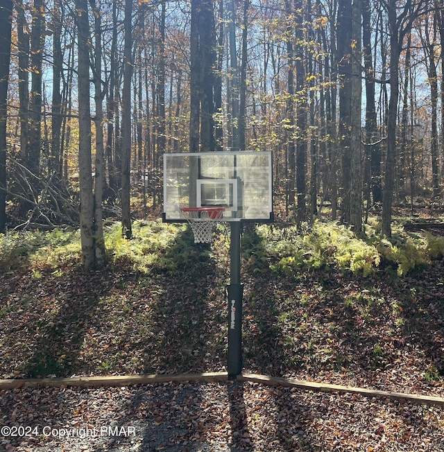 view of basketball court