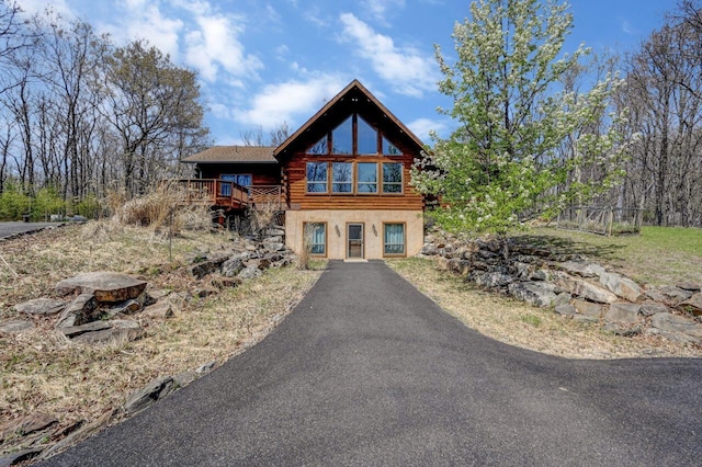 14 E Point Rd, Albrightsville, PA 18210 - log-style house featuring log exterior