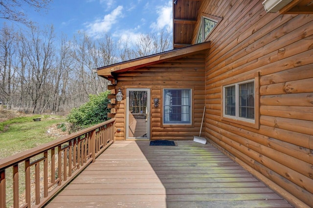 14 E Point Rd, Albrightsville, PA 18210 - view of wooden terrace