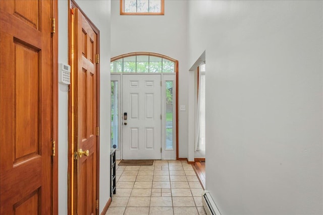 392 Hemlock Dr, Tobyhanna, PA 18466 - entrance foyer with baseboards and a high ceiling