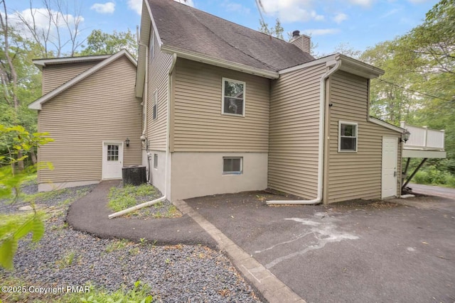 view of rear view of property