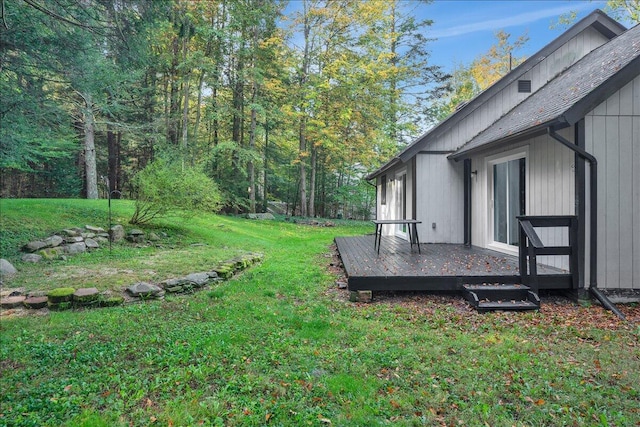 5266 Beechwood Rd, Blakeslee, PA 18610 - view of yard with a deck
