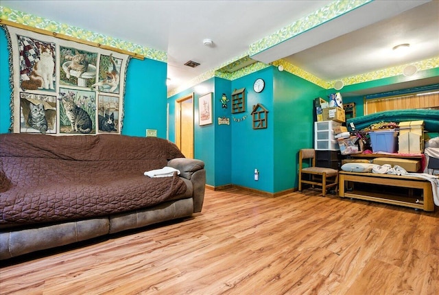 2602 Pocono Forested Dr, East Stroudsburg, PA 18302 - living room featuring wood finished floors and baseboards