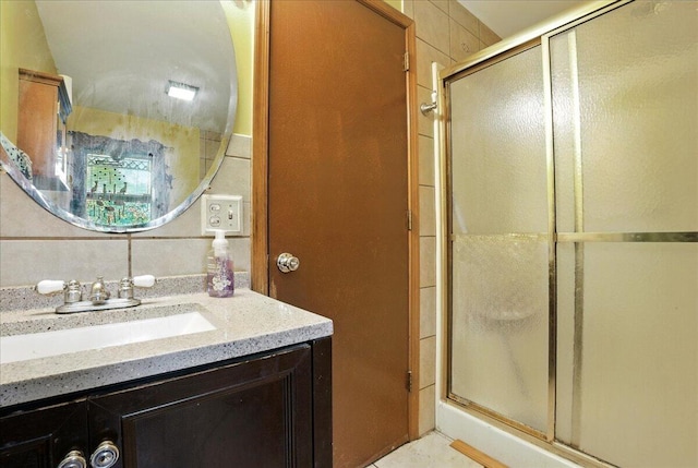 2602 Pocono Forested Dr, East Stroudsburg, PA 18302 - full bathroom featuring vanity and a stall shower