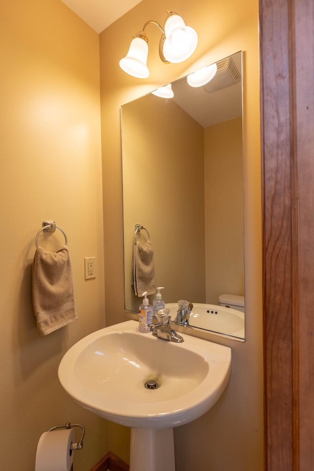 bathroom with a sink