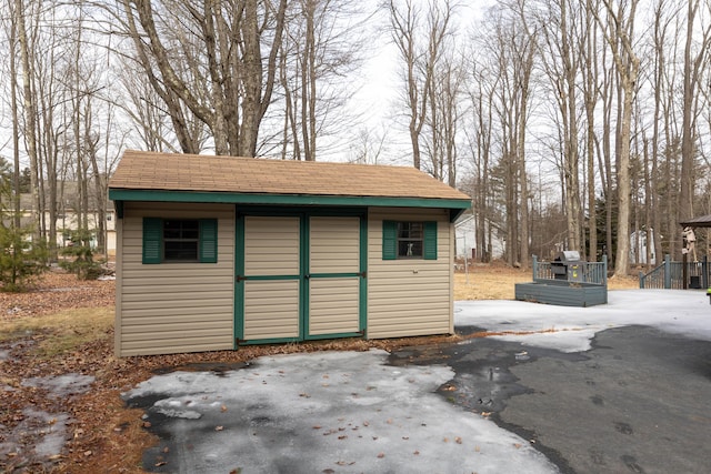 view of outbuilding with an outdoor structure