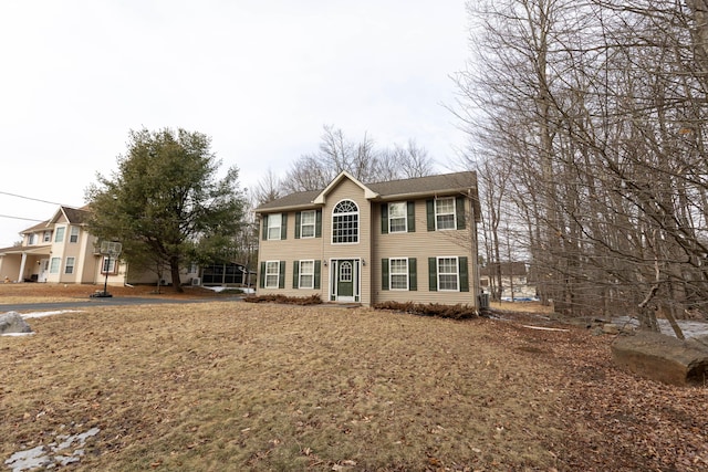 view of colonial home