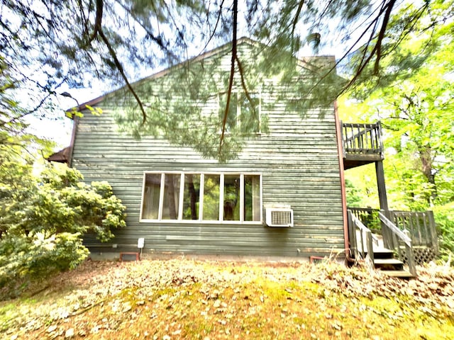 402 Shinymountain Ct, Greentown, PA 18426 - rear view of house featuring a wooden deck