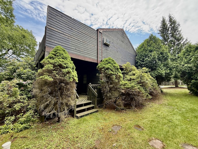 402 Shinymountain Ct, Greentown, PA 18426 - view of home's exterior featuring a yard and a deck