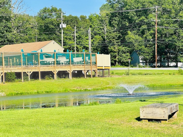 2383 Eagle Path, Bushkill, PA 18324 - view of community with a water view and a lawn