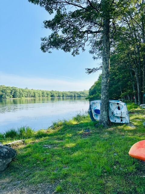 2383 Eagle Path, Bushkill, PA 18324 - water view with a forest