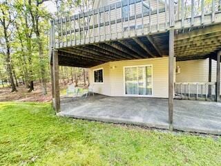 2383 Eagle Path, Bushkill, PA 18324 - view of patio with a wooden deck