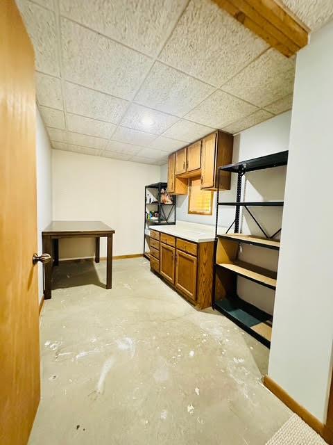 2383 Eagle Path, Bushkill, PA 18324 - below grade area featuring baseboards and a drop ceiling