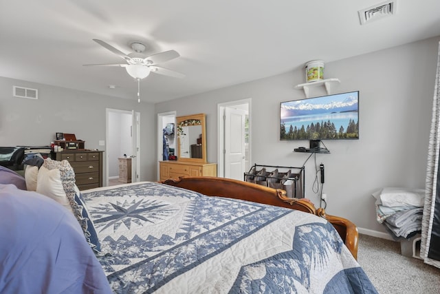 1127 Fillmore St, East Stroudsburg, PA 18301 - bedroom featuring carpet, a ceiling fan, and ensuite bathroom