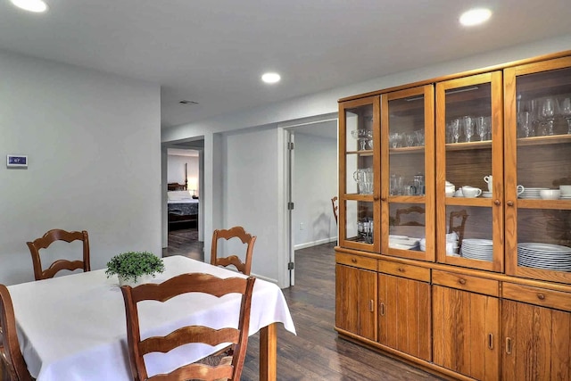3360 Rte 940, Mount Pocono, PA 18344 - dining area with dark wood-type flooring and recessed lighting
