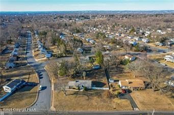 aerial view of property's location
