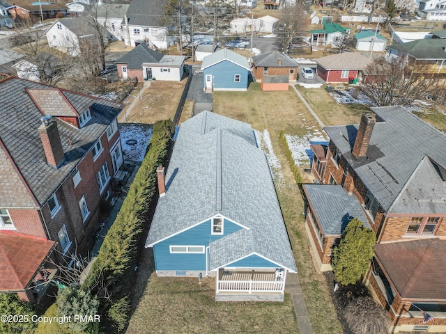 bird's eye view featuring a residential view