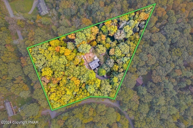172 Steep Hill Rd, Cresco, PA 18326 - aerial view of property's location with property boundaries highlighted