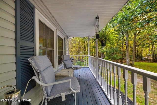 172 Steep Hill Rd, Cresco, PA 18326 - view of wooden deck