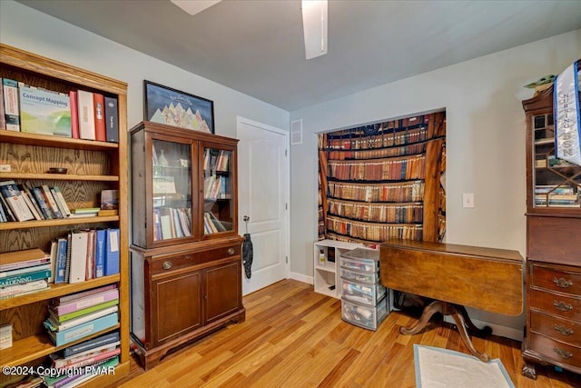 172 Steep Hill Rd, Cresco, PA 18326 - home office with light wood-style floors