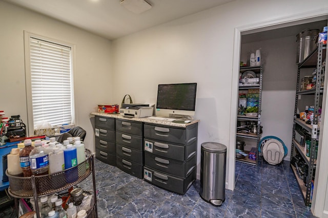1555 Longleaf Dr, Effort, PA 18330 - office featuring dark marble finish floors