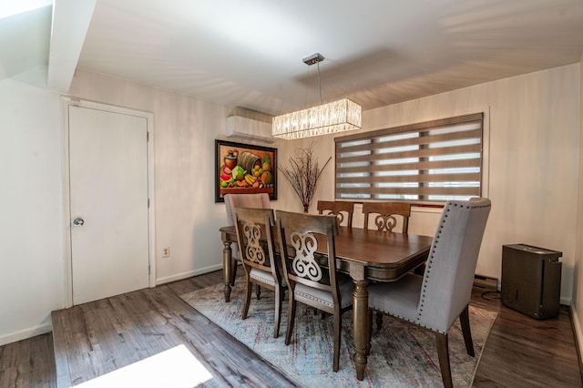 1555 Longleaf Dr, Effort, PA 18330 - dining space with a chandelier and wood finished floors