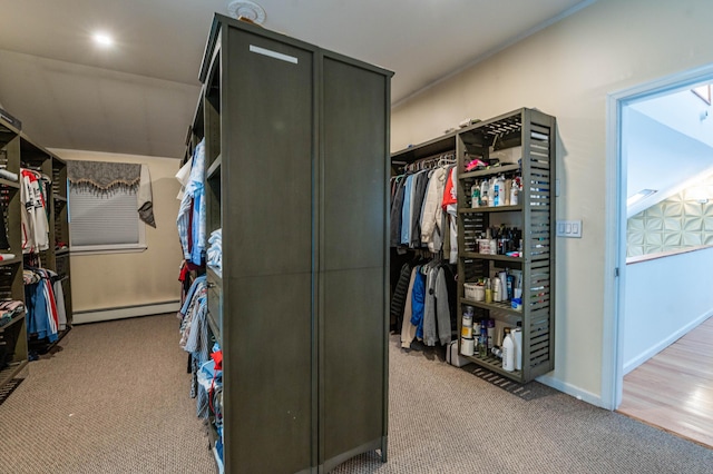 1555 Longleaf Dr, Effort, PA 18330 - spacious closet featuring a baseboard radiator and carpet