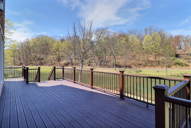 301 Reagan Dr, East Stroudsburg, PA 18301 - wooden deck with a yard