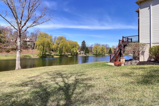 301 Reagan Dr, East Stroudsburg, PA 18301 - water view with stairs